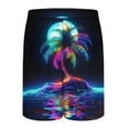 thumbnail image 6 of YUGYXL Double Layer Shorts for Men Colorful Print Summer Shorts Going Out Beach Shorts Drawstring Holiday Shorts Dark Blue XXL, 6 of 9