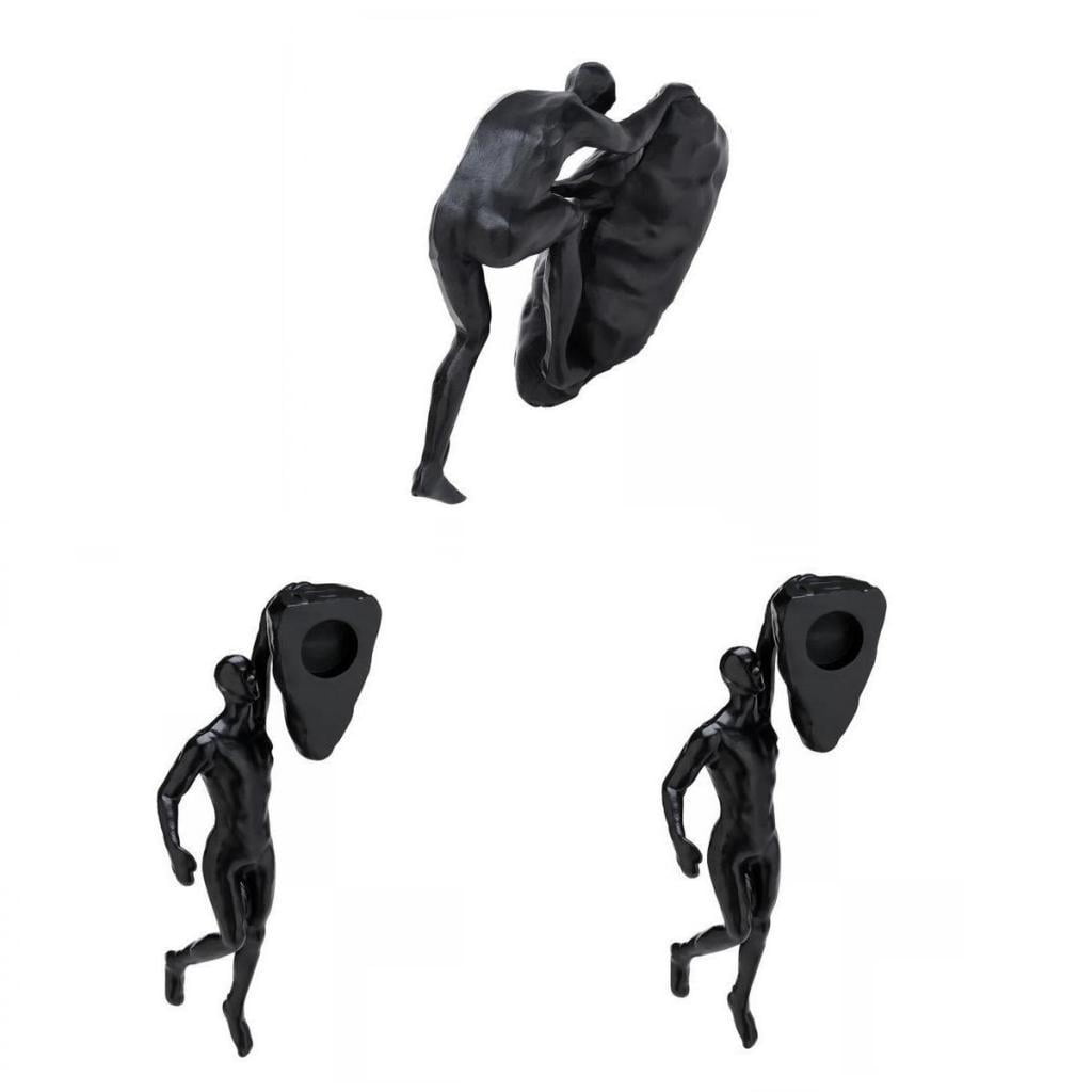 Wall hanging sculpture,creative rock climbing men sculpture wall