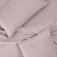 thumbnail image 5 of ROYALE LINENS 300 Thread Count 100% Long Staple Combed Cotton Sheet Set - 4 Piece Queen Bed Sheets - 1 Fitted, 1 Flat & 2 Pillow Cases - Soft Cool & Crisp Sheet Set (Queen, Lavender), 5 of 10
