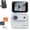 C, variant on 360° Action Camera with Flip Screen, Multi-Functional Panoramic Camera for Cycling, Image Stabilization & Chest Mount, Immersive for Adventure Recording (B)