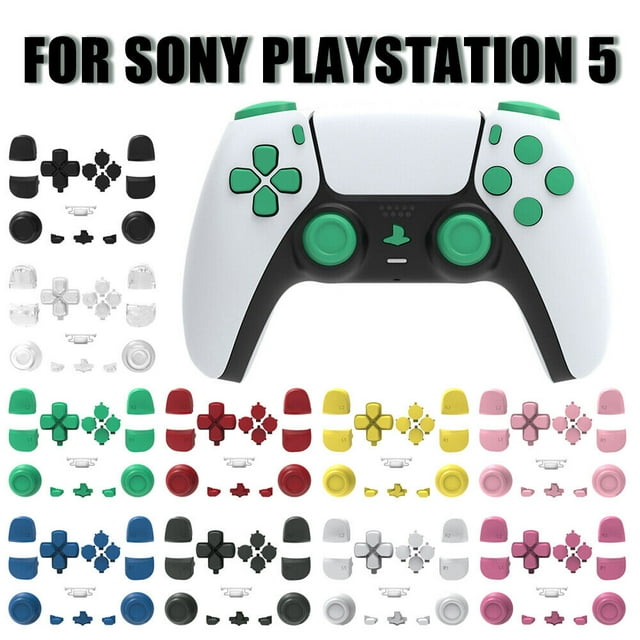 Compatible avec Manette DualSense PS5, Ensemble Complet de Boutons de Remplacement pour Manette PlayStation 5