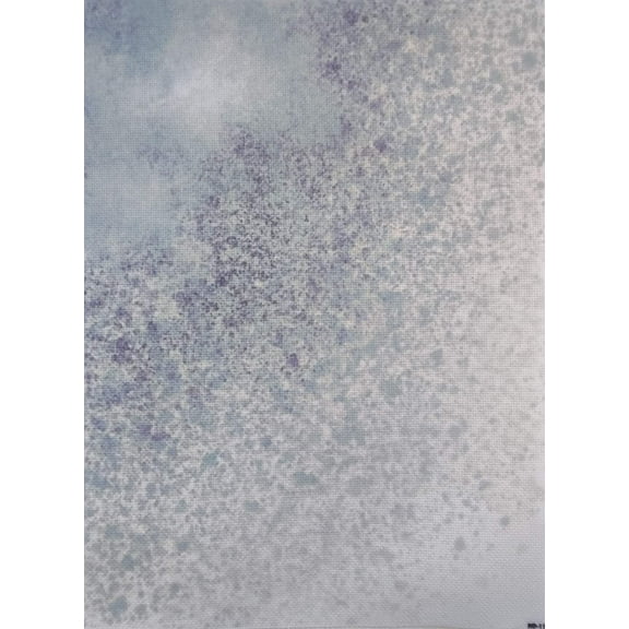 Frozen Mist Designer Printed AIDA Fabric. Canvas for embroidery with an applied background KF-1190A