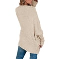 thumbnail image 5 of Oversized Open Front Female Casual Loose Knit Cardigan, 5 of 5