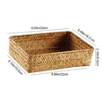 thumbnail image 3 of Natural Woven Storage Basket, Handcrafted Organization Box, Stylish Desktop Clutter Solution, Ideal for Home and Office, Perfect for Adults and Home Decorateurs, 3 of 6