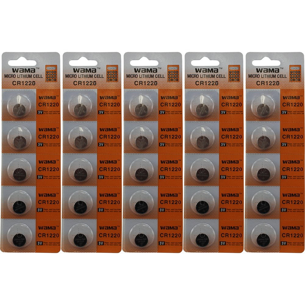 (25) 3v Battery CR1220 CR1220 Lithium Batteries DL1220