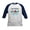 Navy/White, variant on CafePress - Back To School T Shirt Design – Trendy & Fun Style Kids Baseball T Shirt - Kids Cotton Baseball Jersey, 3/4 Sleeve Shirt