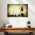 thumbnail image 2 of Elephant Stock Trophy For Golf Wall Art - Horizontal Multi Panel Canvas - Living Room Wall Decor - Sports Multi Panel - Beige And Brown Decor - 23" x 14", 2 of 4