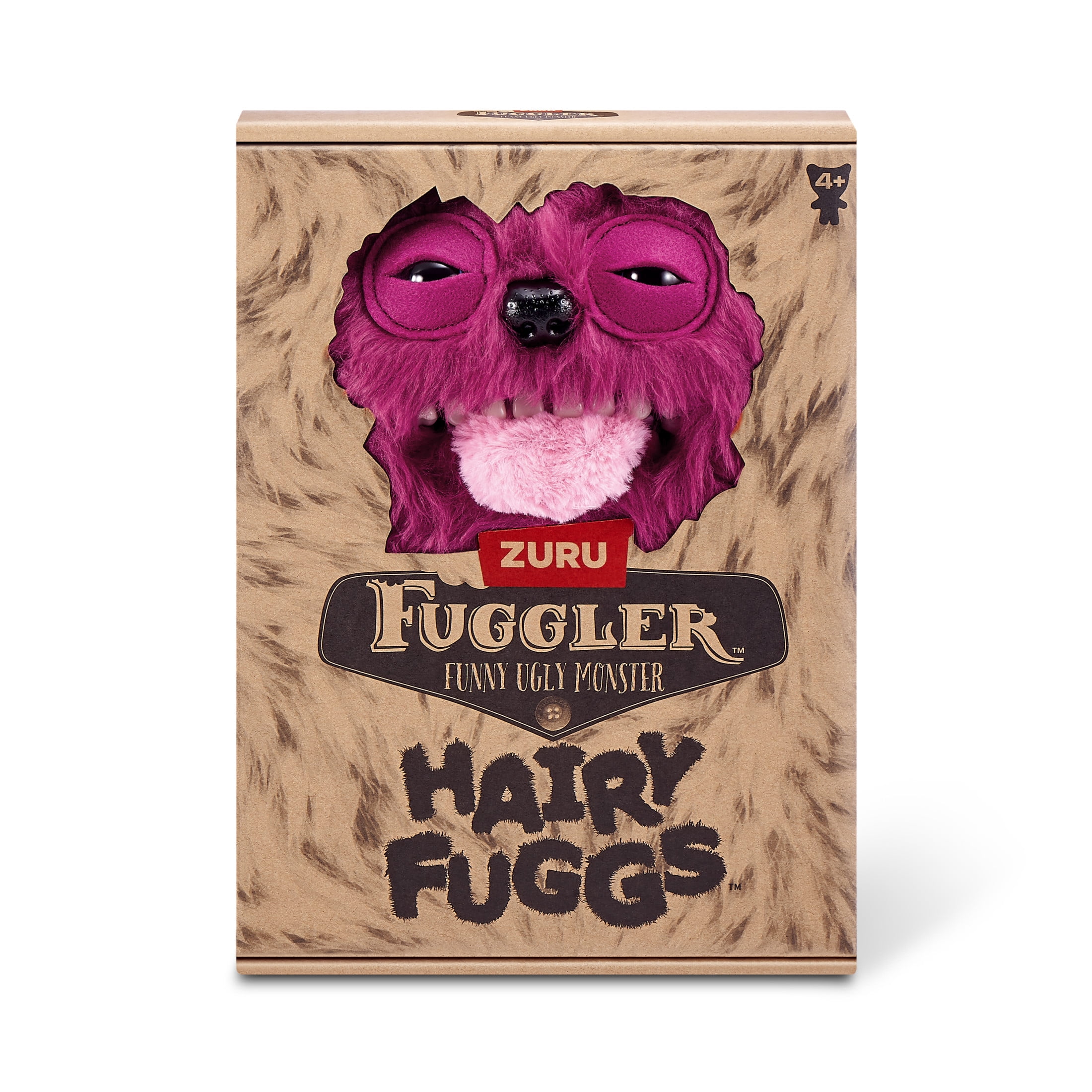 Fuggler Hairy Fuggs 9 inch (Sir Belch - Hairy Tongue) Plush, Ugly Monster Stuffed Animal Toy by ZURU