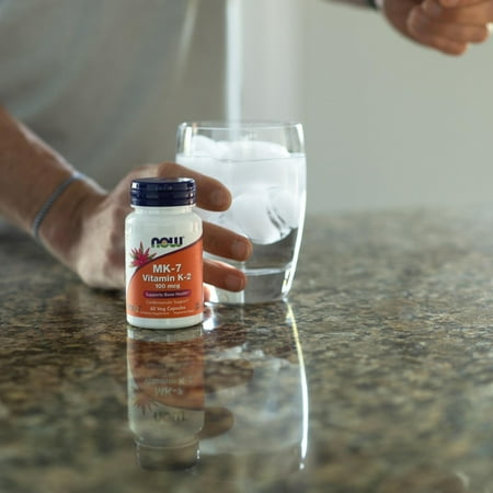 NOW Foods MK-7 (メナキノン-7) ビタミンK-2 100mcg 60粒 カプセル ナウフーズ MK-7 Vitamin K-2 100 mcg - 60 Vcaps