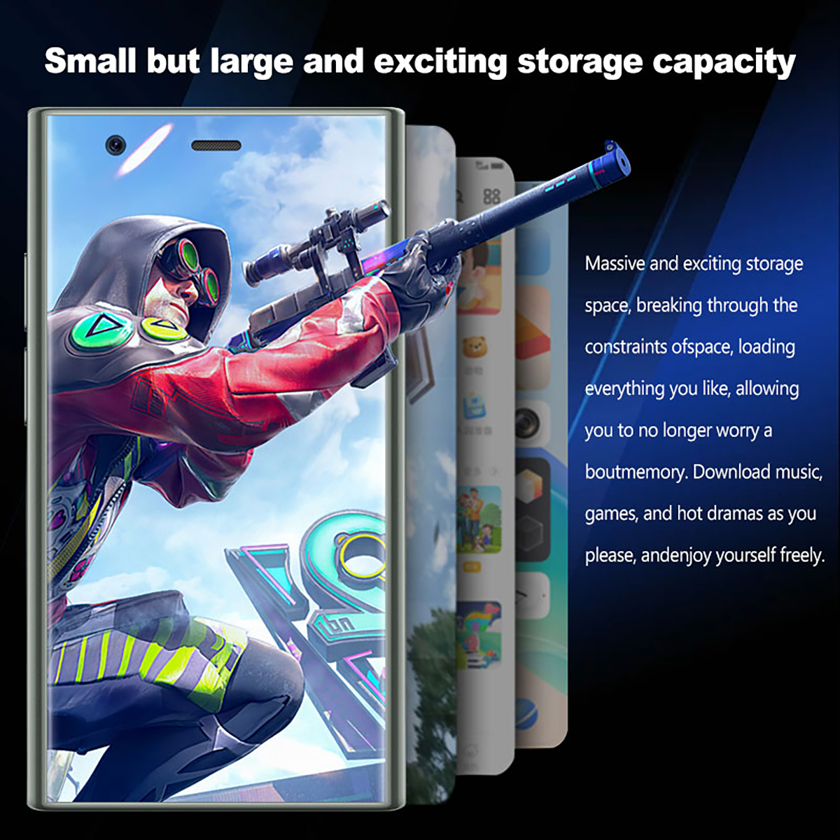 Mini Smartphone 3.0-inch HD 3G Smartphone 2GB+16GB  Compact Phone Download Apps Dual SIM Dual Standby WiFi Android 8.1 Touchscreen Phone GPS Compact and Portable Best Backup Phone Creative Gift
