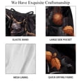 thumbnail image 4 of luoweisi Men's Beach Shorts Quick Dry Swim Trunks with Mesh Lining Halloween Bat L, 4 of 5
