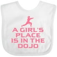 thumbnail image 3 of Inktastic Girls Cute Karate Martial Arts Girls Baby Bib, 3 of 4