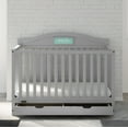 Graco Story 5in1 Convertible Baby Crib with Drawer, Pebble Gray
