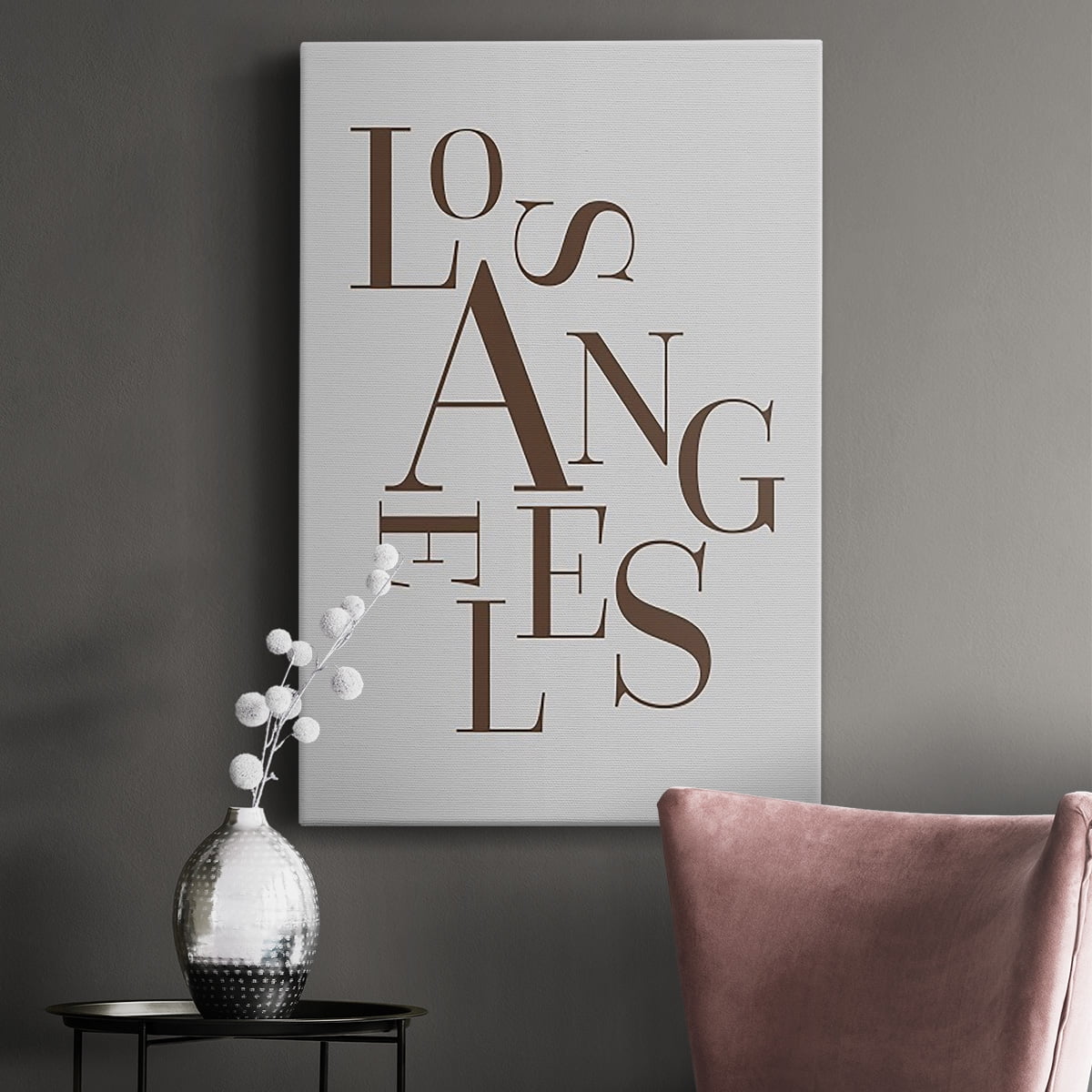 Neutral City Center Type III Premium Gallery Wrapped Canvas - Ready to Hang
