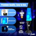 thumbnail image 2 of JAMBO 16" Beautiful Lamp- Blue with White/Blue Wax, Relaxing Liquid Lamp for Living Room Office Bedroom Adults Teens Kids, Magma Light, Night Light Nightlight, Home Decor, 2 of 5
