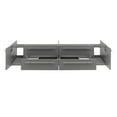 thumbnail image 3 of Fresca Lucera 72" Gray Wall Hung Double Undermount Sink Modern Bathroom Cabinet, 3 of 4