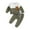 Brown, variant on Mercatoo Toddler Baby T𝐫acksuit Co𝐥or Block Athletic Pullover Shirts Jogger Clothing Sets 2Pcs Fall Winter Unisex Outfits