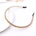 thumbnail image 5 of Nueva diadema con cuentas de cristal de tres hileras, 5 of 5