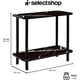 thumbnail image 2 of Mesa Centro Lateral Minimalista Madera Doble Repisa 60cm Color Negro Marmoliado, 2 of 8