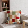 thumbnail image 5 of WWG Puzzle Block Pillow Cover, Decorative Throw Pillow Covers 18x18, Breathable Fade Resistant Fabric, Hidden Zipper Closure, Machine Washable, for Living Room Bedroom, 5 of 7