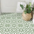 thumbnail image 3 of DEWOO 10PCS 12" x 12" Peel and Stick Floor Tiles, Vintage Floral Removable Self Adhesive Vinyl Flooring Stickers, Renter Friendly DIY Tile for Kitchen Entryway Bathroom Living Room, 3 of 10