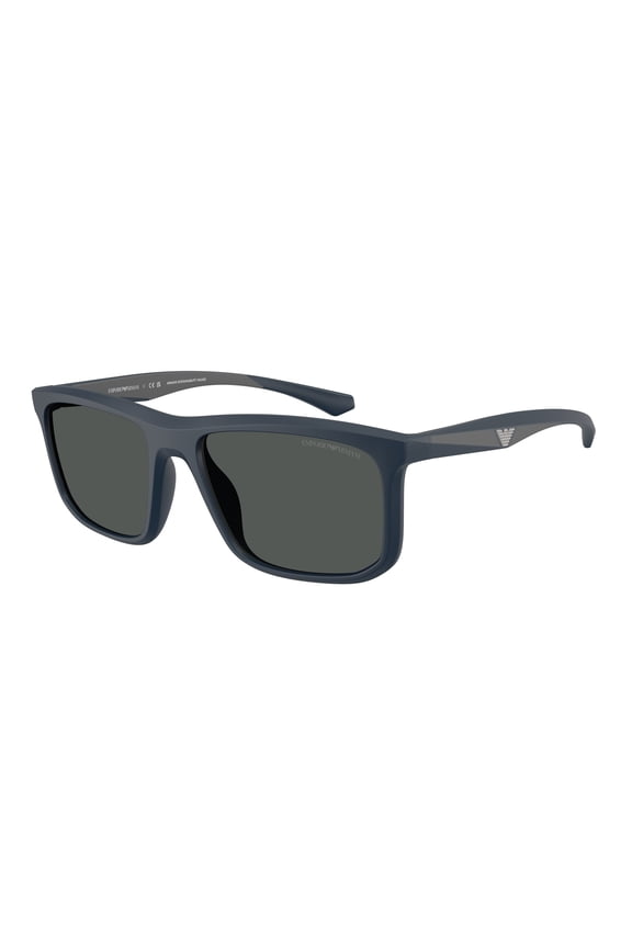 EA4234U 618587 Matte Blue Dark Grey 57 mm Men's Sunglasses