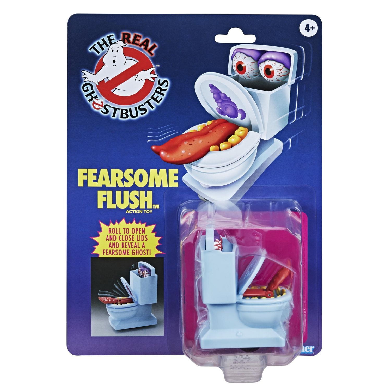 Ghostbusters Kenner Classics The Real Ghostbusters Fearsome Flush Ghost Retro Figure with Action Feature, Ages 4 and Up