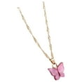 thumbnail image 2 of Chic Mariposa Colgante Collar Simple Aleación Gargantilla Cadena para Las , Regalos para Chicas para Mujer - roja, 2 of 8