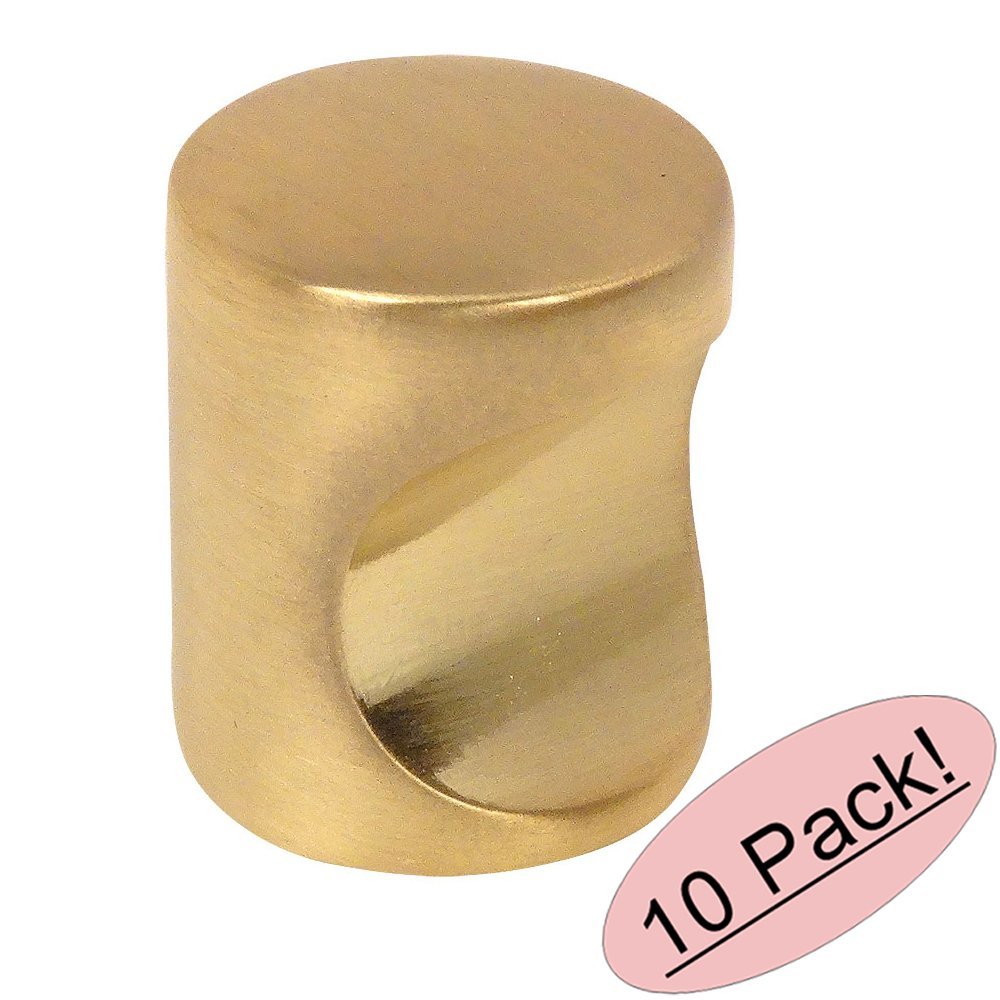 Cosmas 3312BB Brushed Brass Contemporary Hardware Finger Pull