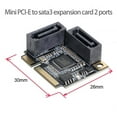 thumbnail image 5 of Chenyang CY Mini PCI-E PCI Express to SATA 3.0 Dual Ports Adapter Converter Hard Drive Extension Card Card, 5 of 7