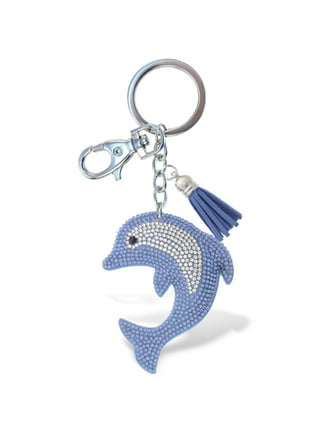 Key Rings for Crafts Women'S Keychain Men'S Car Wallet Charm Handbag  Backpack Key Chain Dolphin Holder with Chain