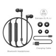 thumbnail image 3 of TCL Bluetooth Sports In-Ear Headphones, Shadow Black, MTRO100BTBK, 3 of 5