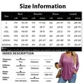 thumbnail image 2 of Stichou Long Sleeve Women Plus Size Tops Crew Neck Blouses Dressy Casual Fall T Shirts Loose Fit Business Fashion Clothes Cyan XL, 2 of 4