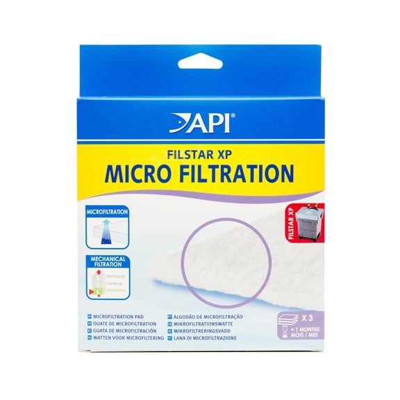 API Filstar XP Microfiltration, Aquarium Canister Filter Filtration Pads, 3-Count