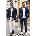 thumbnail image 4 of COOFANDY Men's Blazer Casual Sport Coats Slim Fit Lightweight Two Button Suit Jacket, 4 of 10