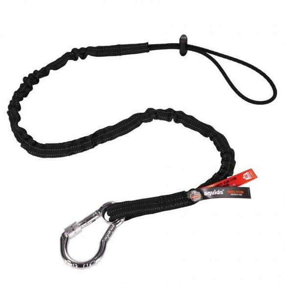 Squids 19012 10 lbs Simple Mousqueton Outil Longe&44; Noir