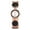 Black, variant on Women's Enamel Bracelet Watch: Arabic Numeral Bar Markers Analog Quartz Round Watch