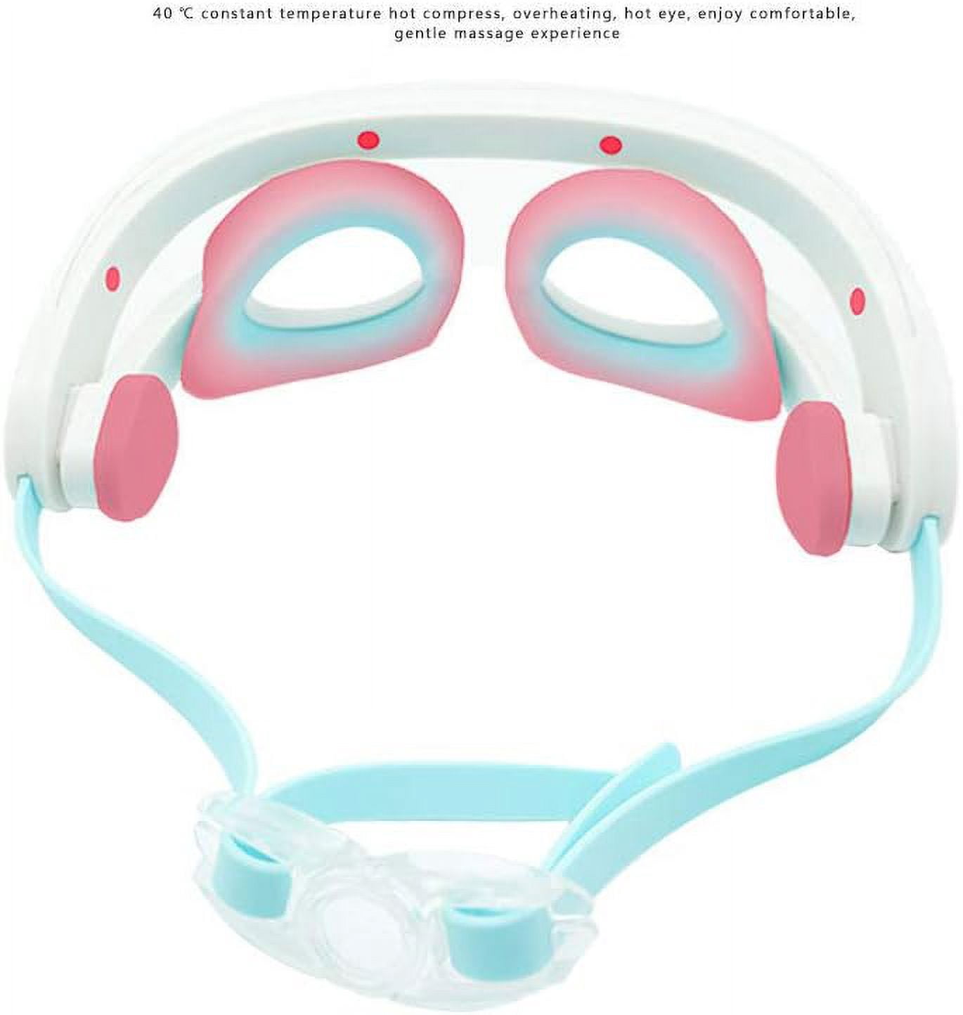 Eye Repair for Dark Circles and Puffiness Electric Vibrating Heated Massage Eye Mask With 3 Colors LED Beauty Light Therapy EYE Mask, Photon Instrument, Anti Acne Wrinkle Removal Skin SPA