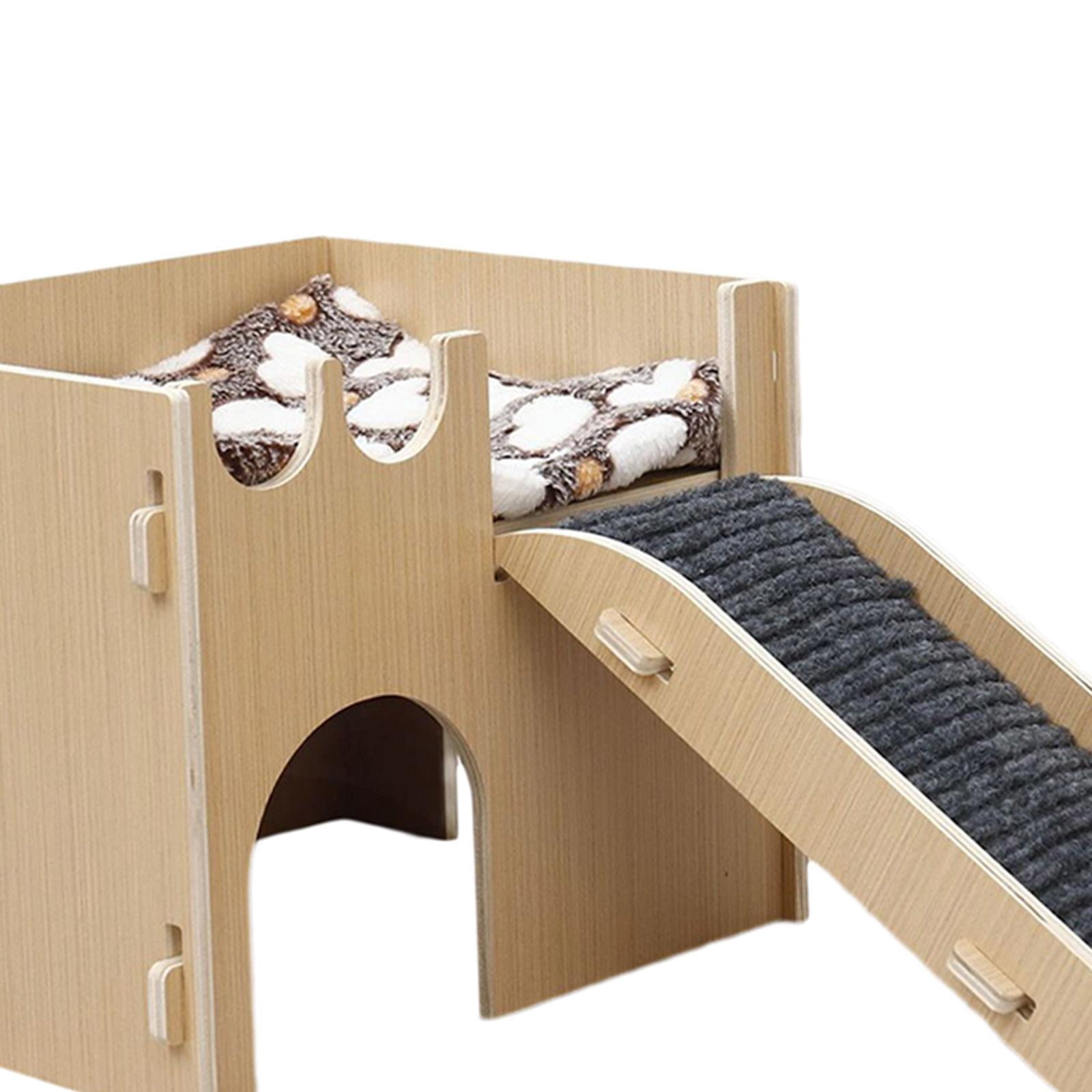 Toysmith Hamster Hideout Hut Play House Ladder en Cage Decor Exercise Toys Hamster House and Habitat for Gerbils Mice Gerbils