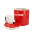 thumbnail image 2 of Peanuts Hello Cookies 8.2 Inch Ceramic Snoopy Cookie Jar w/ Lid in Red, 2 of 6