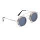 thumbnail image 4 of Retro Steampunk de sol Marco Redondo Gótico UV400 para Unisex Gris-plata Zulema gafas de sol steampunk, 4 of 7