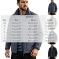 thumbnail image 3 of Men's Jacket Winter Sherpa Lined Warm Thick Trucker Cargo Coat with Pockets Gray S, 3 of 9