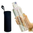 thumbnail image 2 of Neinkie 500ML Water Bottle - Bottle Protection Sleeves,Leak Proof Lid, And Time Marked Measurements, Reusable, Eco-Friendly, Safe for Hot Liquids Tea Coffee Daily, 2 of 6