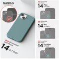 thumbnail image 2 of (4 in 1  for iPhone 14 Case Compatible with MagSafe (6.1 inch, 2022), with 2 Pack Screen Protector + Camera Cover, Liquid Silicone Phone Case (Cactus Green), 2 of 14