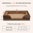 thumbnail image 4 of Cama para perros Comfort Expression Jumbo, impermeable, ortopédica, marrón, 4 of 9