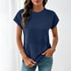 thumbnail image 2 of Camiseta Negra de Manga Larga de Manga Corta de la Mujer Batwing con Bolsillo de Canguro, Top Casual de Lana Suave para el Salón Y el Uso Diario, 2 of 6