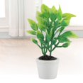 thumbnail image 2 of Artificial Miniature Green Plant Bonsai Fake Potted Plant Garden Decor Accessory, 2 of 10