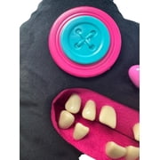 17 Fuggler Bigg Fugg Count Gappy McSlappy Black Funny Ugly Monsters Plush Weird Alternative Plush Human-like teeth, Large and in Charge