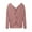 Pink, variant on Scyoekwg Womens Sweaters V-Neck Sweater Fall Winter Clothes Long Sleeve Solid Color Warm Casual Knitted Sweater Pullover Sweaters(Pink,S)