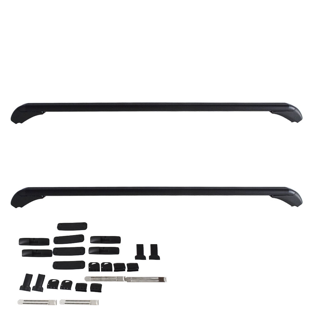 LABLT 43 inch Aluminum Car Top Luggage Roof Rack Cross Bar Carrier Adjustable Window Frame Universal 110CM Fits select: 2009-2014 FORD FOCUS SE, 2001-2016 TOYOTA PRIUS